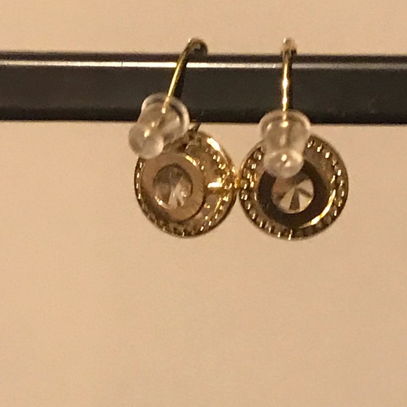 14K Gold Plated Sterling Silver Post Earrings. - Picture 3 of 3